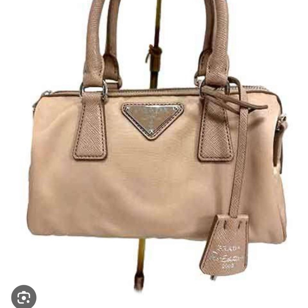 Prada Beige Leather Satchel